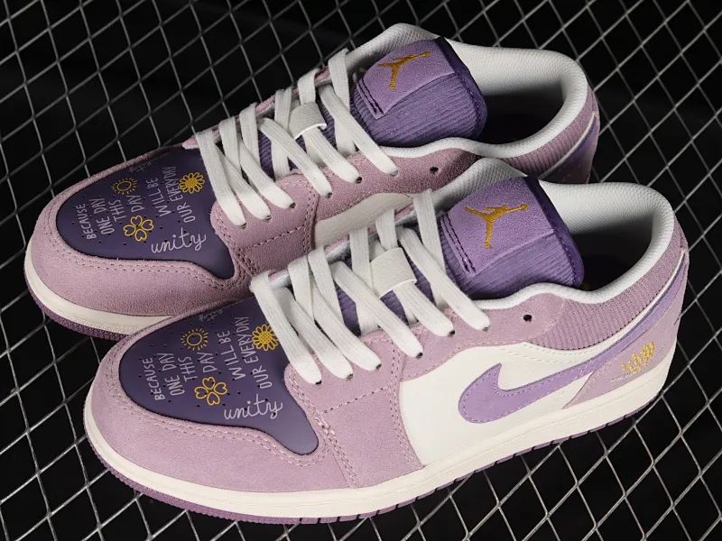 All categories Air Jordan Jordan series basketball shoes Air Jordan 1 Low Z version Air Jordan 1 Low "Unity" AJ1 Joe 1 Purple Sunflower Low-top basketball shoes DR8057-500